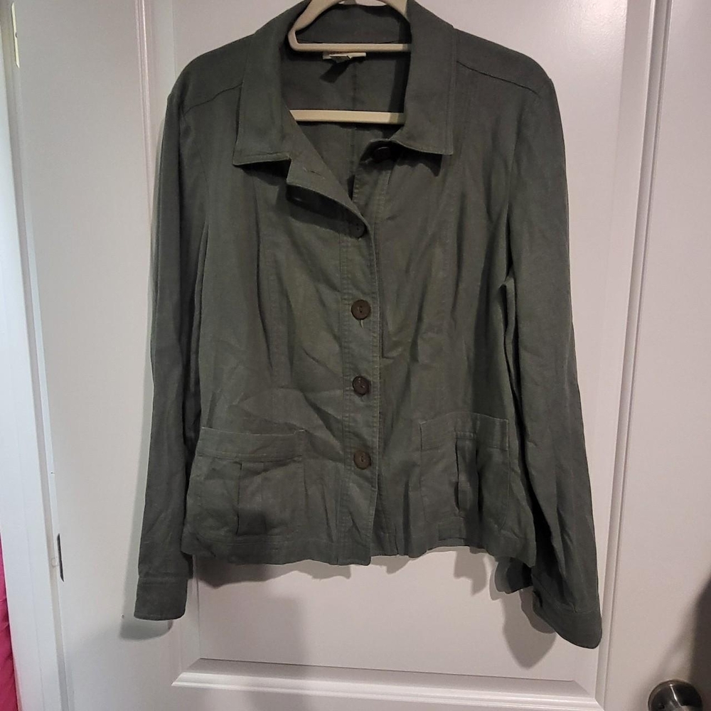 Appleseed's Olive Utility Jacket
